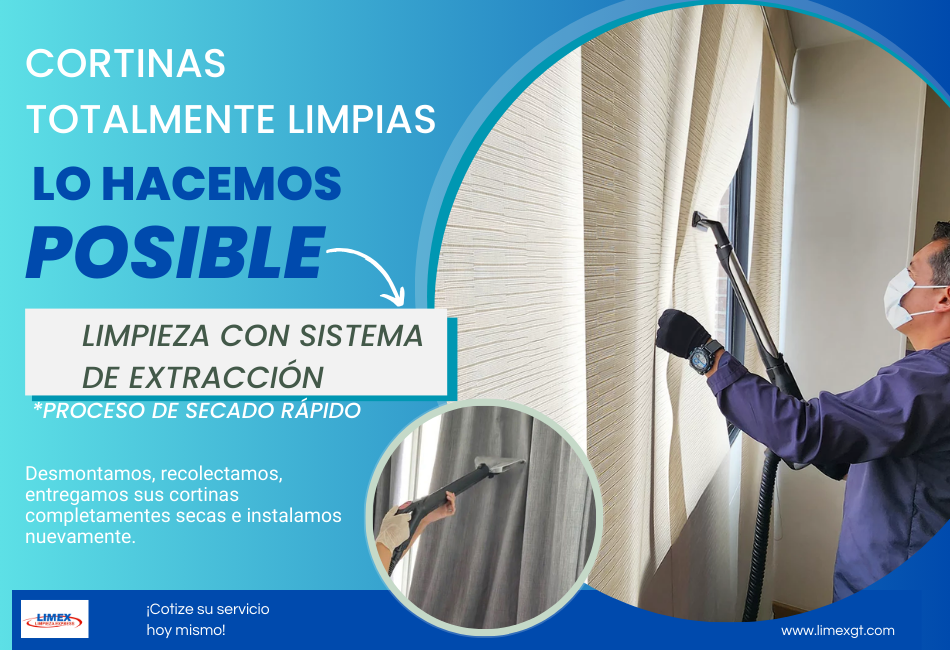 limpieza de cortinas